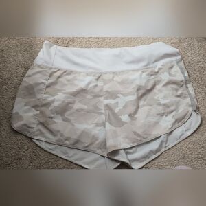 Athleta Women's Beige Camouflage Athletic Shorts